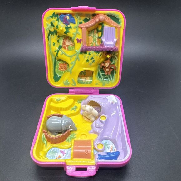 Bluebird Other - Vintage Polly Pocket 1989 Wild Zoo World 3 Animal Figures Bluebird Toys